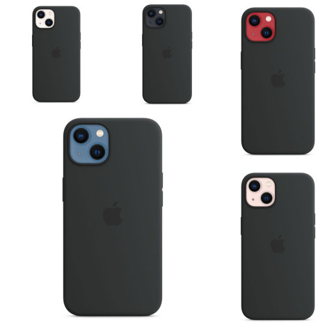 Чехол LUX Silicone Case на iPhone 13 Midnight without MagSafe
